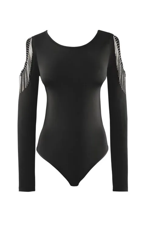Glitter - Body Noir Strass