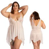 Teramo babydoll blanc - S/M