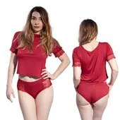 Napoli coton ROUGE S/M