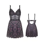 Iseult Nuisette Noir coeur - L/XL