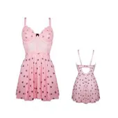 Iseult Nuisette rose coeur - S/M