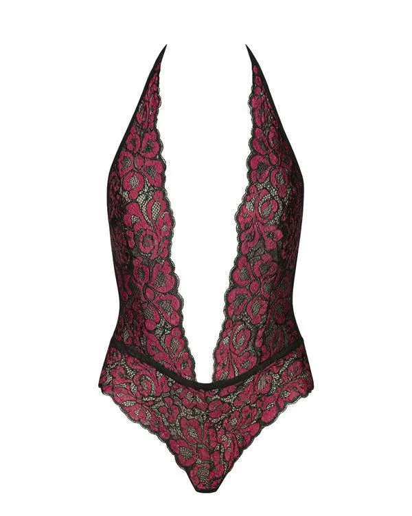 Adele Body ouvert Dentelle ROSE -S/M