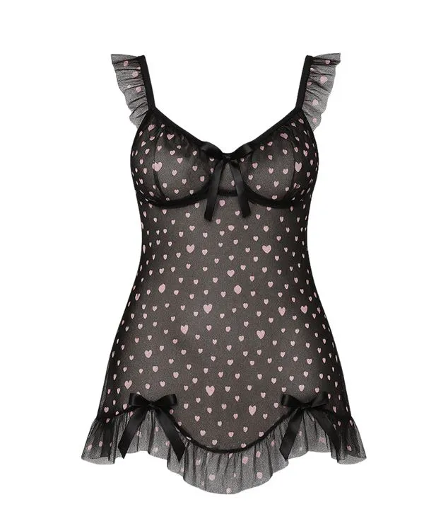 Betty Nuisette Noir  Coeur - S/M