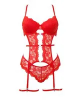 Coline Guêpière Rouge