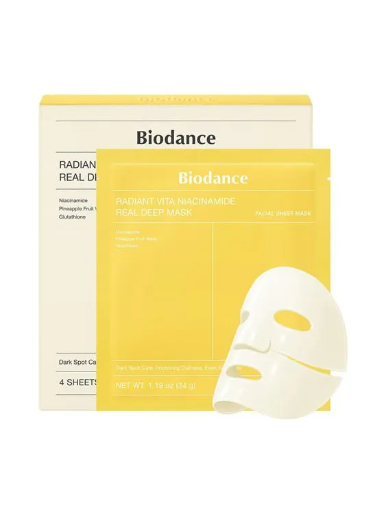 Masque visage - Niacinamide &Eacute;clat - Jaune