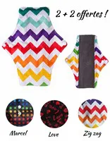 Serviette lavable - Lot de 4 :  2 + 2 offertes !