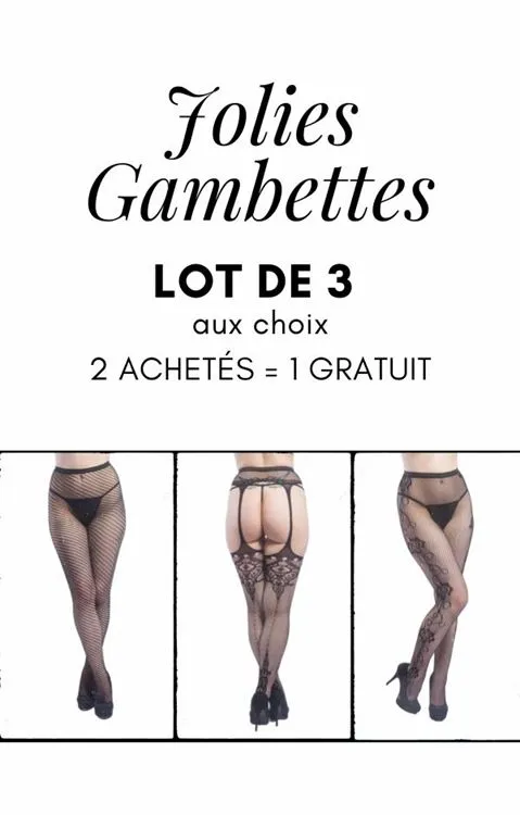 Jolie Gambette - Lot de 3