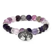 Bracelet Arbre de Vie Fluorite / Améthyste