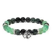 Bracelet Tréfle kambaba / Aventurine