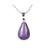 Litho - Pendentif goutte - Améthyste