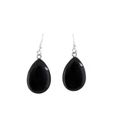 Litho - BO pendante goutte - Onyx noir