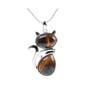 Litho - Chat Collier - Oeil de tigre