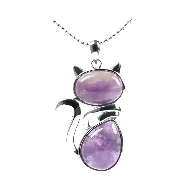 Litho - Chat Collier - Améthyste