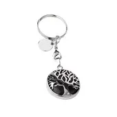 Litho - Porte-clé Arbre - Onyx noir