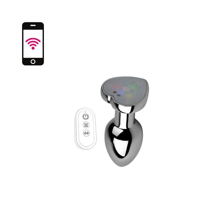E-love - APP Plug métal lumineux