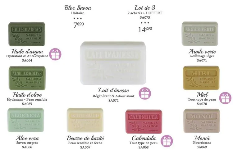 Savon de Provence - Lot de 3