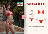 Cherry - Maillot de bain 2p rouge- L/XL