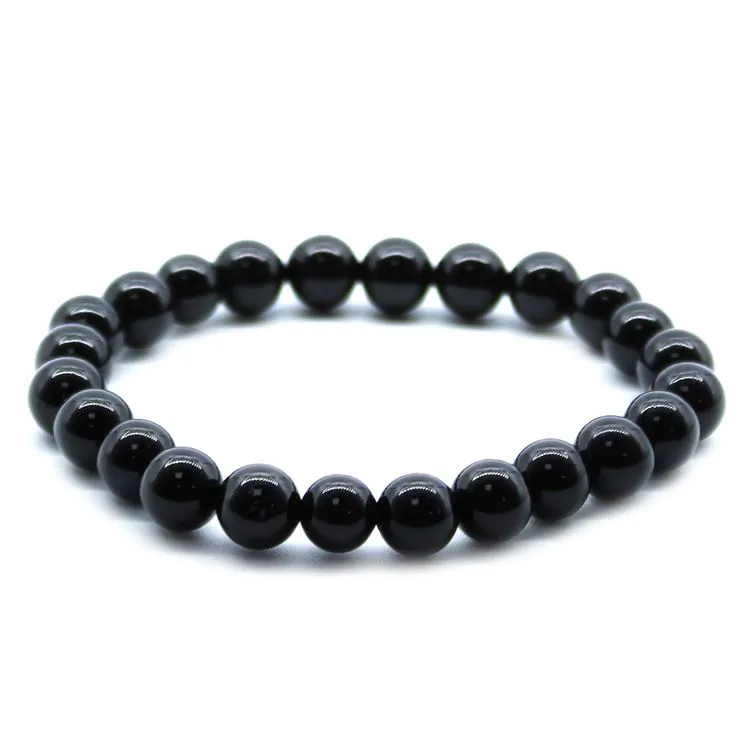 Bracelet Lithotérapie - Agathe Noir